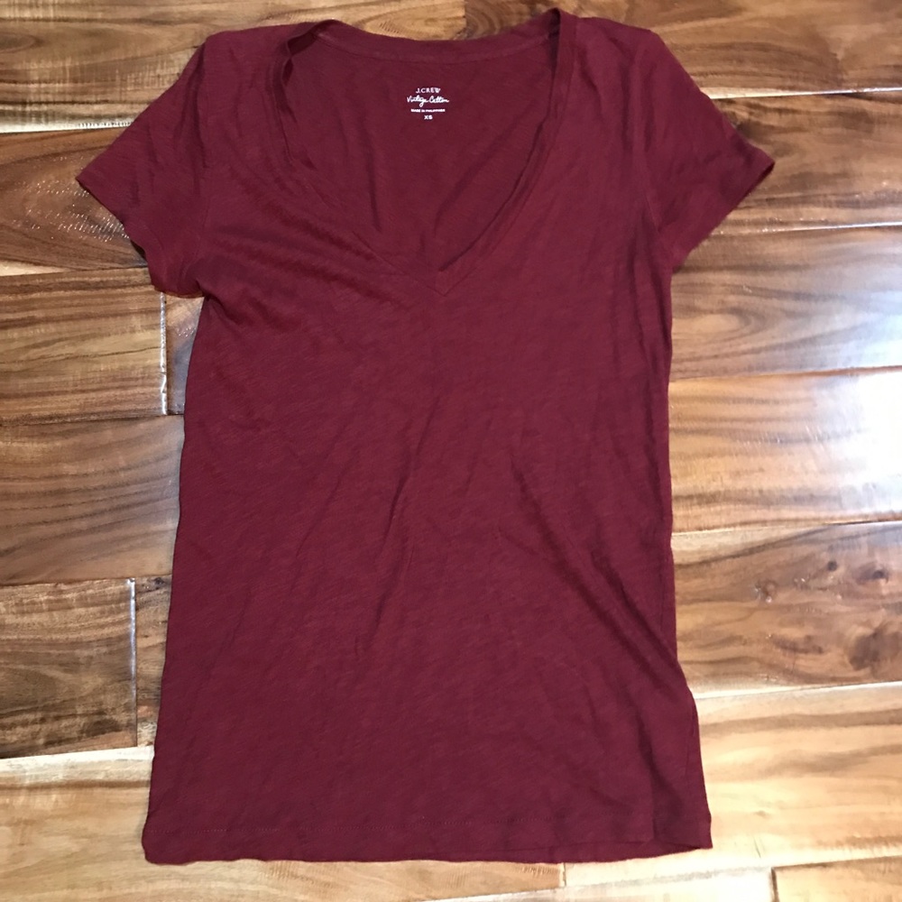 Dark Red tshirt J Crew